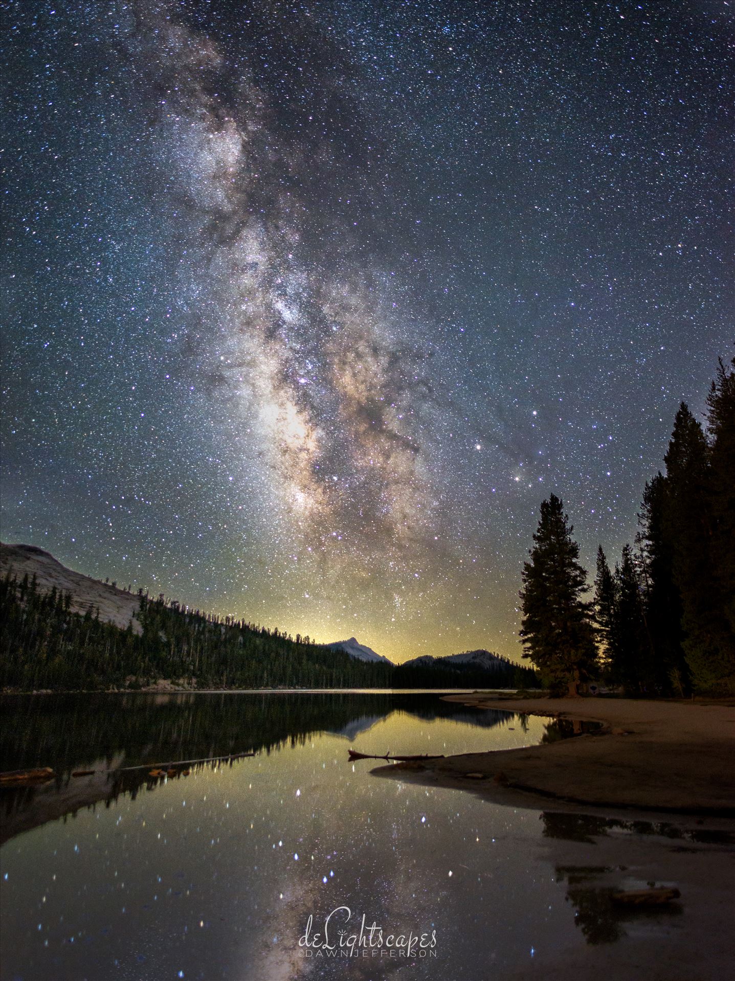 Milky Way over an Alpine Lake -  by Dawn Jefferson