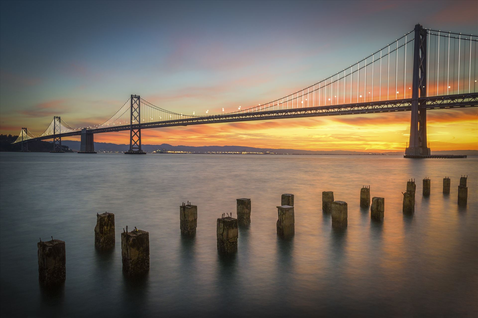 Bay Bridge Sunrise -  by Dawn Jefferson