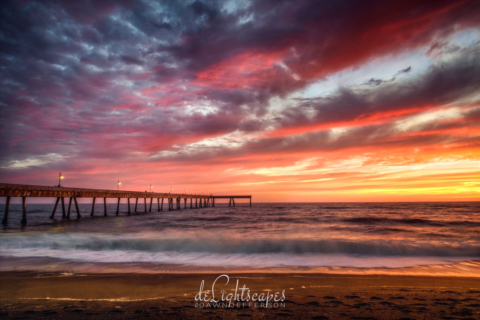 Pacifica Sunset -  by Dawn Jefferson