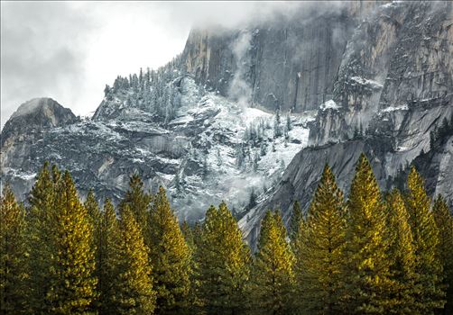 Fall Snow Dusting in Yosemite - 